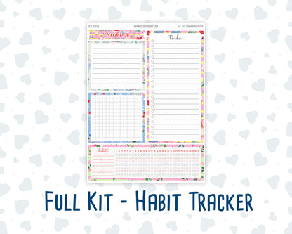 Kit 0306 - 7x9 - EC Notes Pages - Dashboard Kit | Productivity Page - December - Jolly Mischief