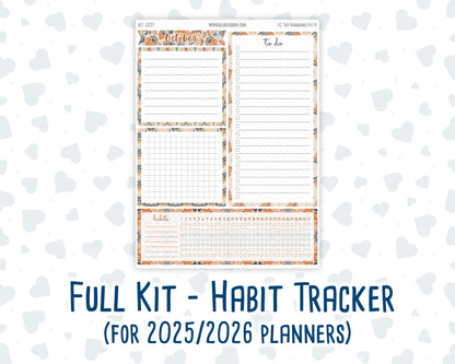 Kit 0237- 7x9 - EC Notes Pages - October - Forest Falk - Dashboard Kit | Productivity Page