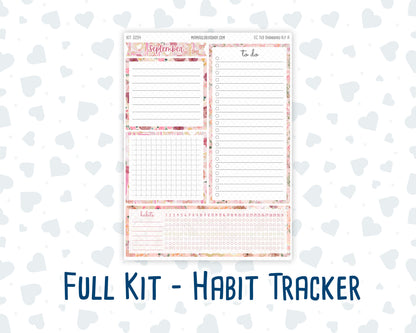 Kit 0294 - 7x9 - EC Notes Pages - Dashboard Kit | Productivity Page - September - Rosy Reveria