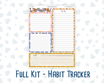 Kit 0190- 7x9 - EC Notes Pages - October- Halloween Spooktacular - Dashboard Kit | Productivity Page