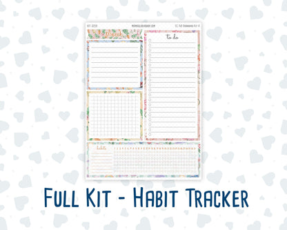 Kit 0259 - 7x9 - EC Notes Pages - Dashboard Kit | Productivity Page - March - Spring Garden Chores