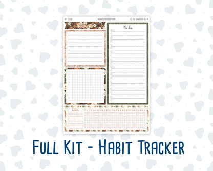 Kit 0298 - 7x9 - EC Notes Pages - Dashboard Kit | Productivity Page - October - Velvet Bloom