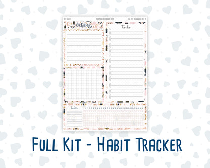 Kit 0297 - 7x9 - EC Notes Pages - Dashboard Kit | Productivity Page - October - Pink Spell