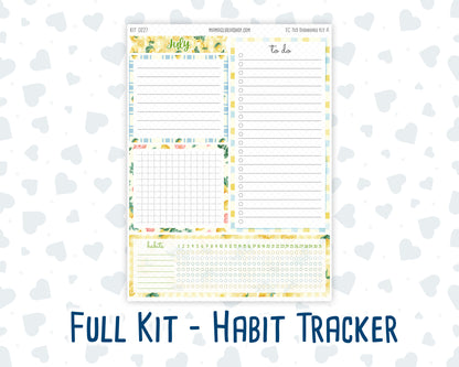 Kit 0227- 7x9 - EC Notes Pages - July - Lemon Grove - Dashboard Kit | Productivity Page
