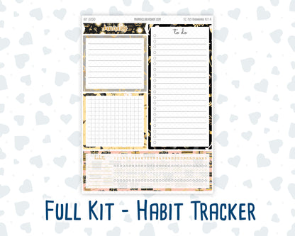 Kit 0200- 7x9 - EC Notes Pages - January - Golden Hour - Dashboard Kit | Productivity Page