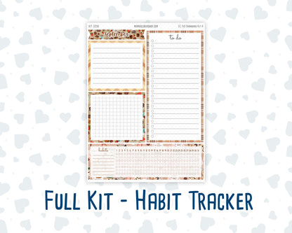 Kit 0296 - 7x9 - EC Notes Pages - Dashboard Kit | Productivity Page - September - Coffee Break