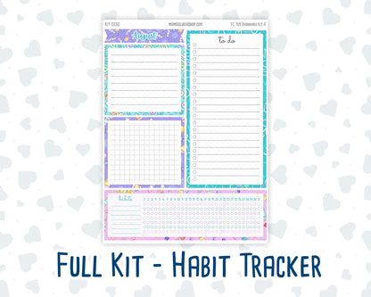 Kit 0230- 7x9 - EC Notes Pages - August - School Daze - Dashboard Kit | Productivity Page