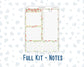 Kit 0295 - 7x9 - EC Notes Pages - Dashboard Kit | Productivity Page - September - Apple Harvest