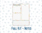 Kit 0261 - 7x9 - EC Notes Pages - Dashboard Kit | Productivity Page - April - Llama Spring
