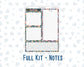 Kit 0304 - 7x9 - EC Notes Pages - Dashboard Kit | Productivity Page - November - Autumn In Bloom