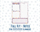 Kit 0236- 7x9 - EC Notes Pages - October - Sweet & Spooky - Dashboard Kit | Productivity Page