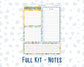 Kit 0219 - 7x9 - EC Notes Pages - May - Bee's Business - Dashboard Kit | Productivity Page