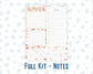 Kit 0235- 7x9 - EC Notes Pages - September- Apple Orchard - Dashboard Kit | Productivity Page