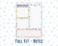 Kit 0220- 7x9 - EC Notes Pages - June - June Berries - Dashboard Kit | Productivity Page