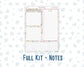 Kit 0259 - 7x9 - EC Notes Pages - Dashboard Kit | Productivity Page - March - Spring Garden Chores