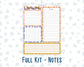 Kit 0190- 7x9 - EC Notes Pages - October- Halloween Spooktacular - Dashboard Kit | Productivity Page