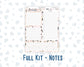 Kit 0297 - 7x9 - EC Notes Pages - Dashboard Kit | Productivity Page - October - Pink Spell
