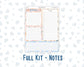 Kit 0305 - 7x9 - EC Notes Pages - Dashboard Kit | Productivity Page - December - Sugarplum Parade