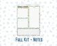 Kit 0267 - 7x9 - EC Notes Pages - Dashboard Kit | Productivity Page - May - Flowers For Mama