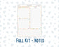 Kit 0260 - 7x9 - EC Notes Pages - Dashboard Kit | Productivity Page - April - Pastel Egg Hunt