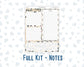 Kit 0272 - 7x9 - EC Notes Pages - Dashboard Kit | Productivity Page - May - Graduation