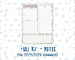 Kit 0245- 7x9 - EC Notes Pages - December - Vintage Christmas - Dashboard Kit | Productivity Page