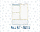 Kit 0265 - 7x9 - EC Notes Pages - Dashboard Kit | Productivity Page - May - Honeybee Sky
