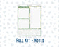 Kit 0264 - 7x9 - EC Notes Pages - Dashboard Kit | Productivity Page - May - Spring Walk