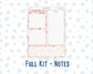 Kit 0294 - 7x9 - EC Notes Pages - Dashboard Kit | Productivity Page - September - Rosy Reveria