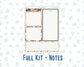 Kit 0298 - 7x9 - EC Notes Pages - Dashboard Kit | Productivity Page - October - Velvet Bloom