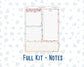 Kit 0270 - 7x9 - EC Notes Pages - Dashboard Kit | Productivity Page - June - Beachside Bliss