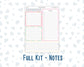 Kit 0262 - 7x9 - EC Notes Pages - Dashboard Kit | Productivity Page - April - Spring Puffs