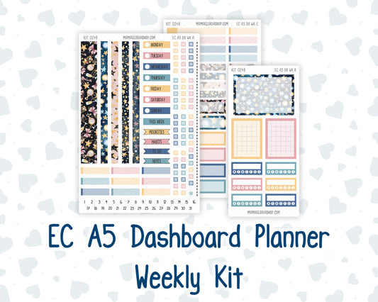 Kit 0248 - A5 - EC Dashboard Planner - January - Midnight Countdown