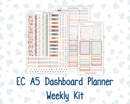 Kit 0293 - A5 - EC Dashboard Planner - September - Fleur de Provence
