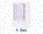 Kit 0263 - A5 - EC Dashboard Planner - April - Lavender Drift