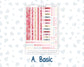 Kit 0254 - A5 - EC Dashboard Planner - February - Valentine Village