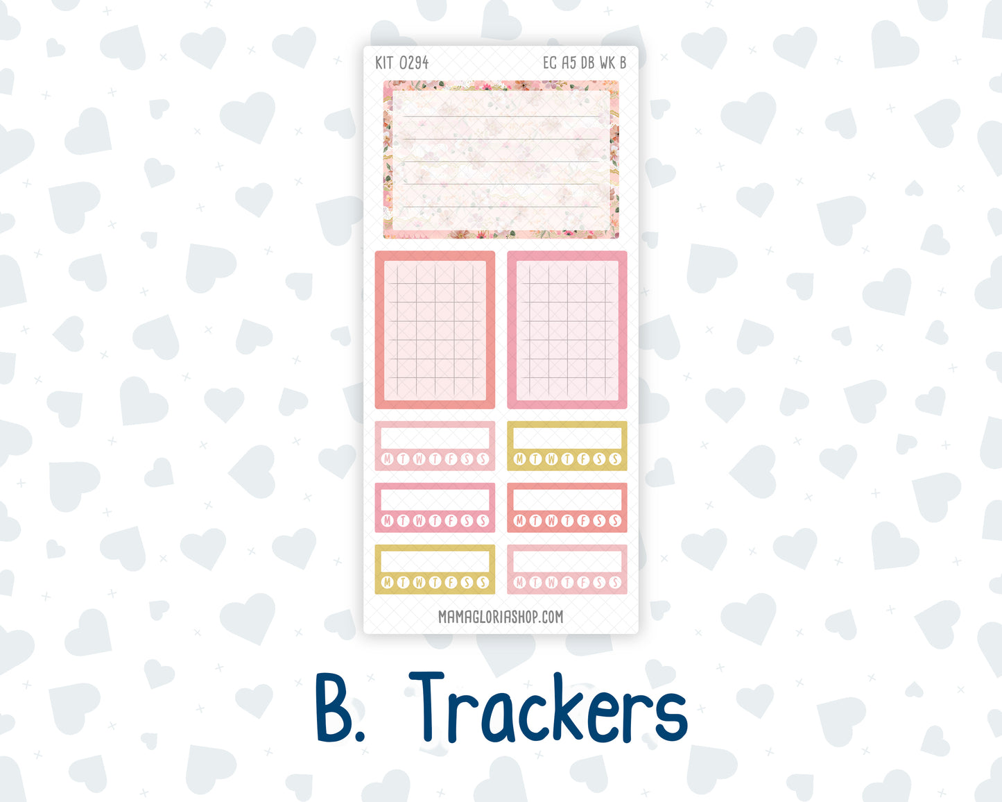 Kit 0294 - A5 - EC Dashboard Planner - September - Rosy Reveria