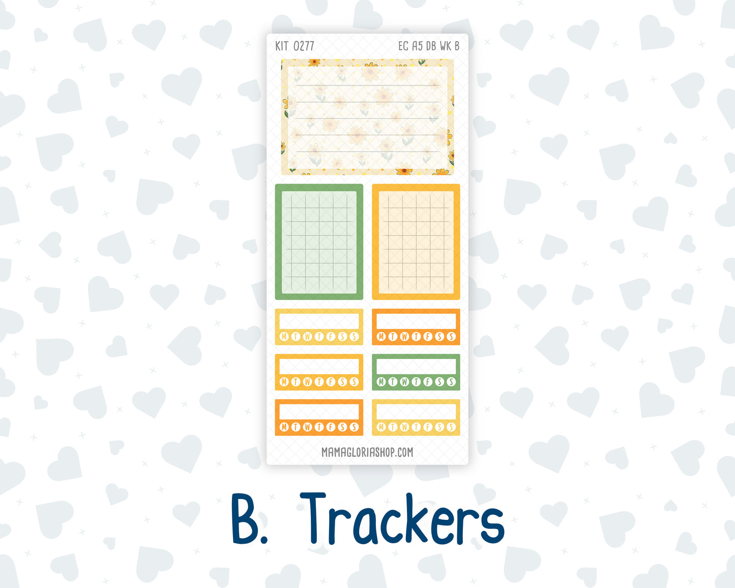 Kit 0277 - A5 - EC Dashboard Planner - August - Sunflower Drama Club