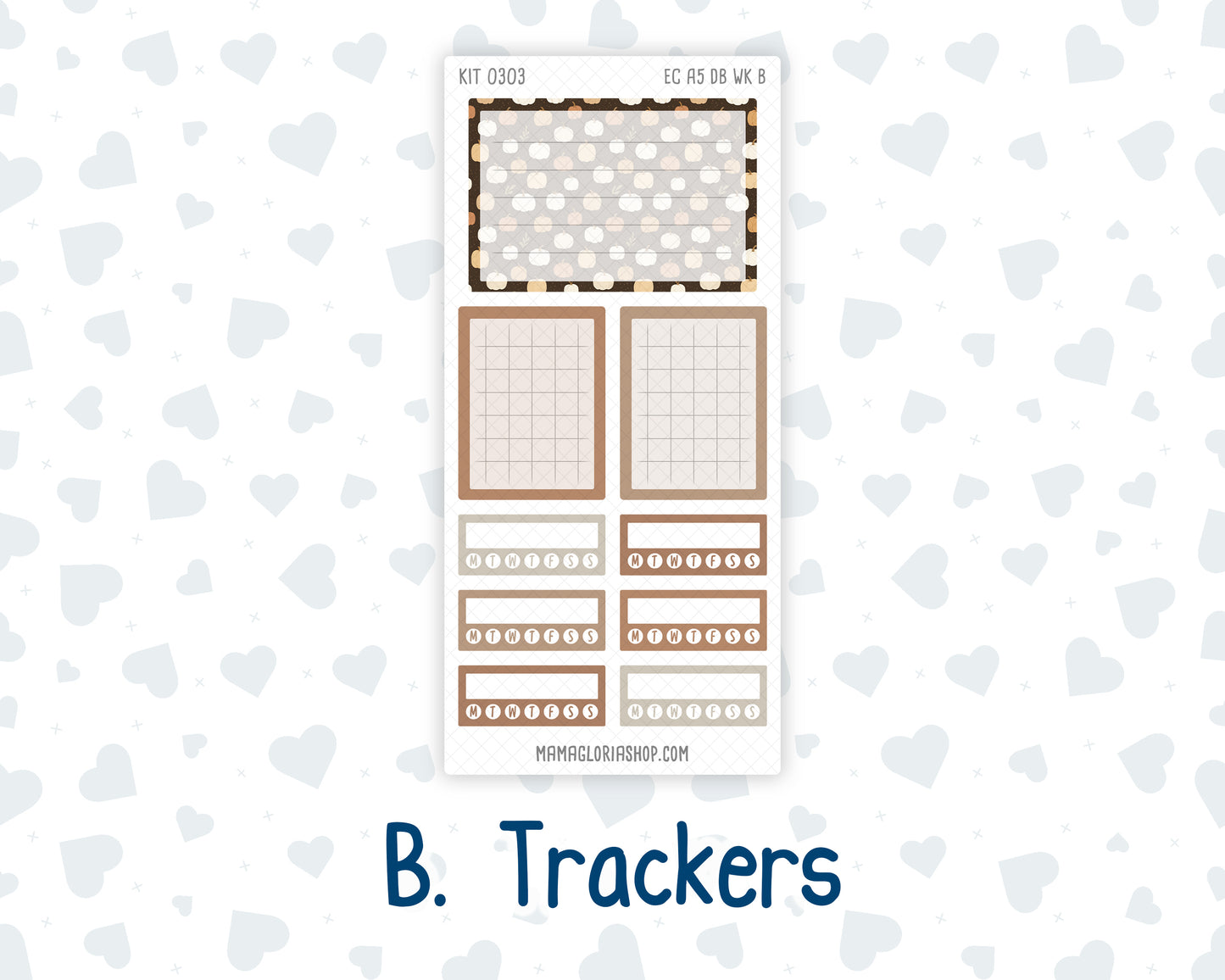 Kit 0303 - A5 - EC Dashboard Planner - November - Into The Woods