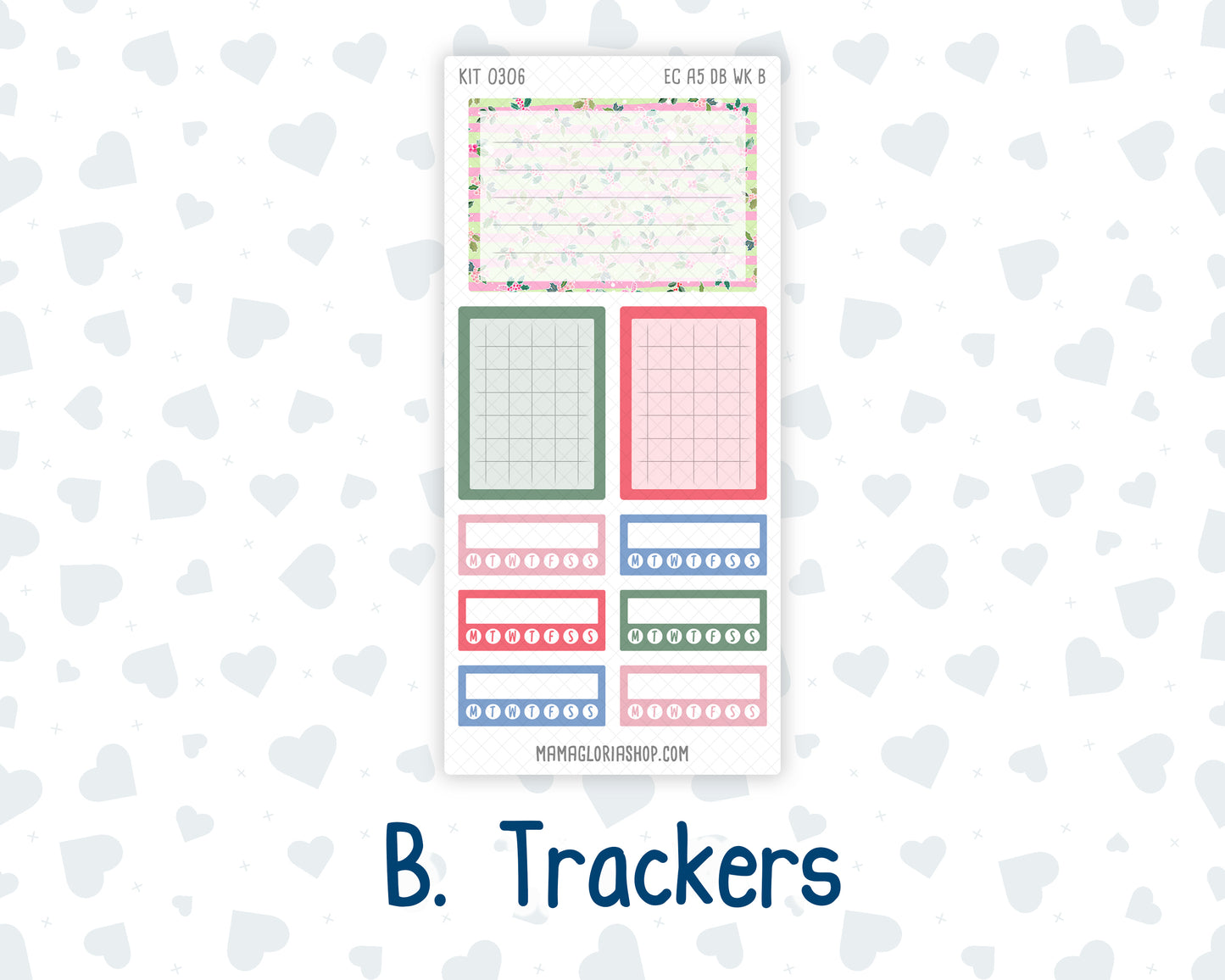 Kit 0306 - A5 - EC Dashboard Planner - December - Jolly Mischief