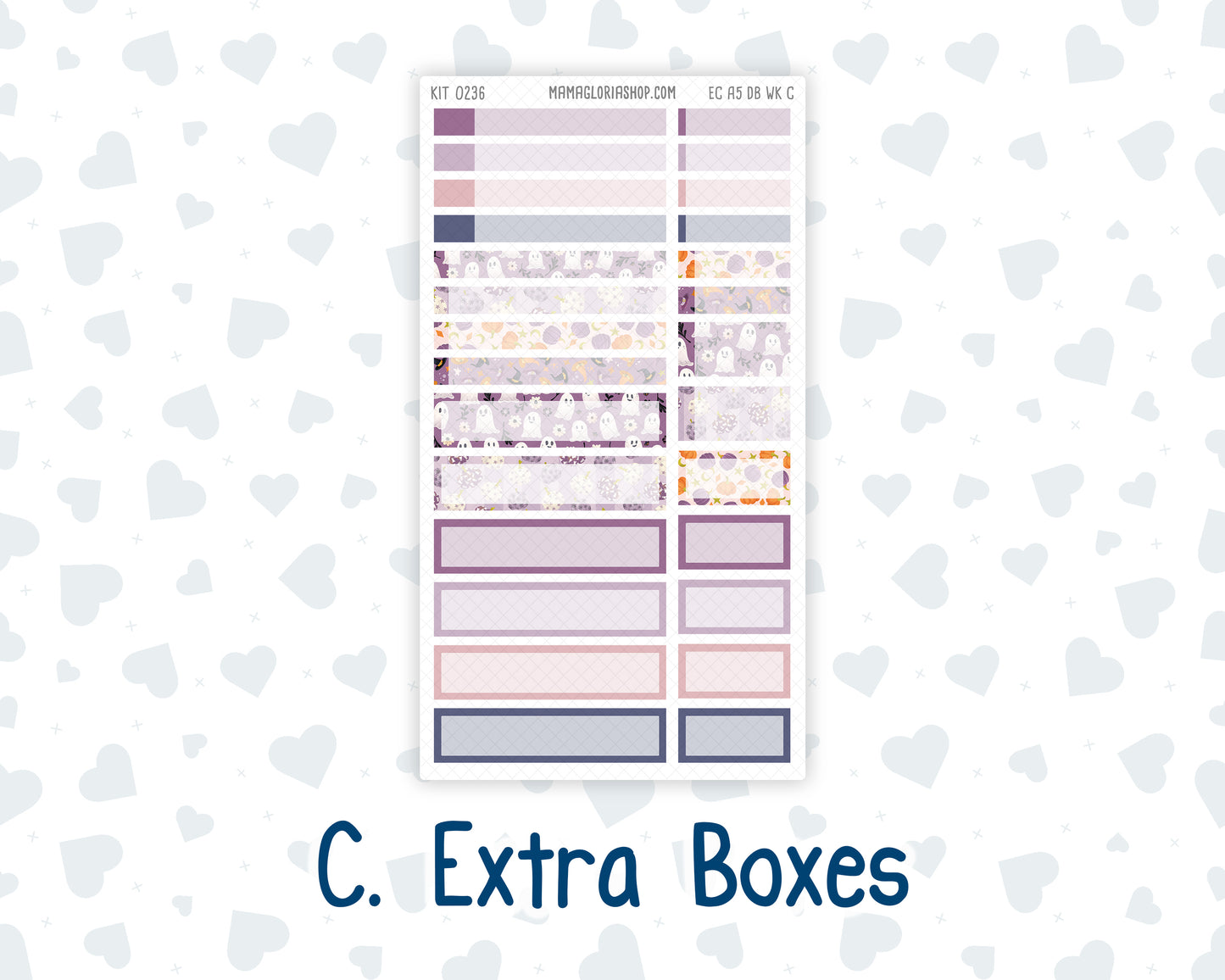 Kit 0236 - A5 - EC Dashboard Planner - October - Sweet & Spooky