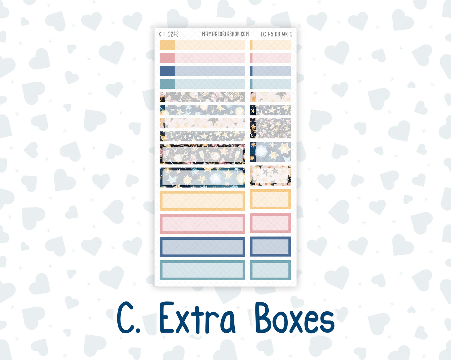 Kit 0248 - A5 - EC Dashboard Planner - January - Midnight Countdown