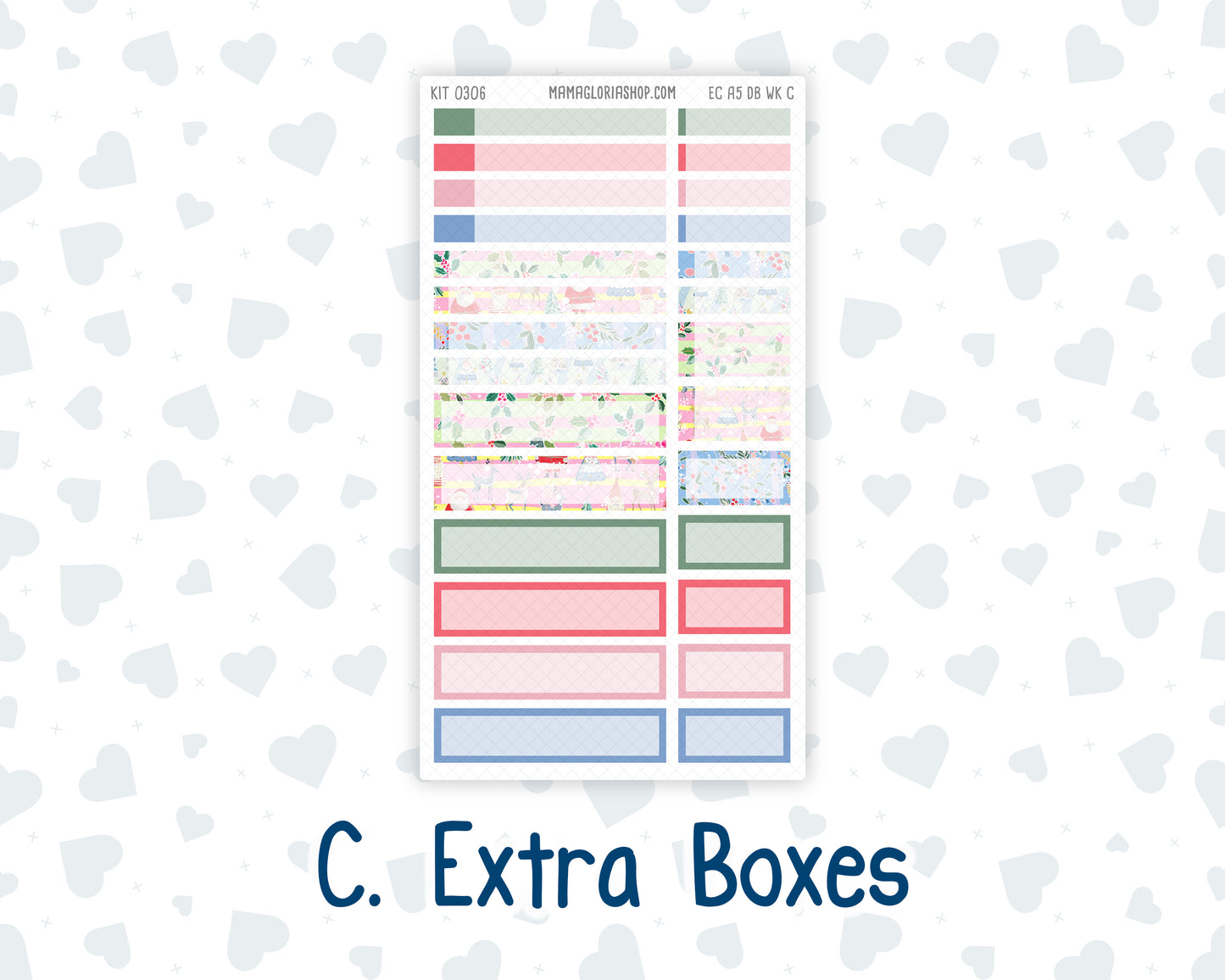 Kit 0306 - A5 - EC Dashboard Planner - December - Jolly Mischief