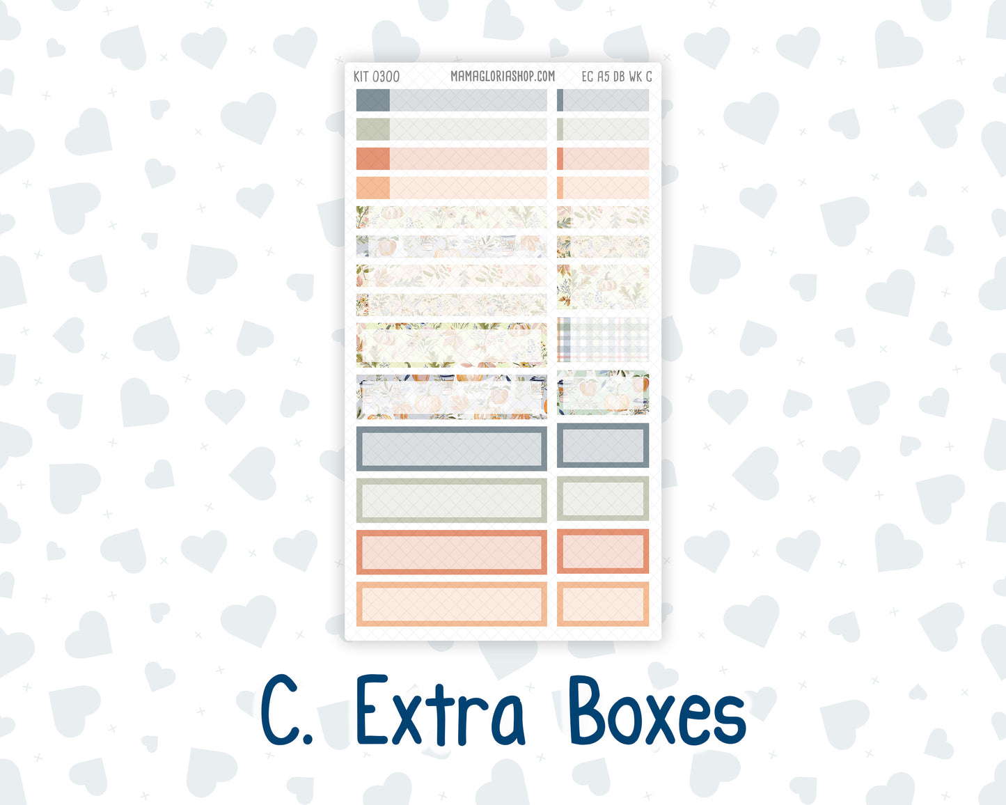 Kit 0300 - A5 - EC Dashboard Planner - October - Autumn Stroll