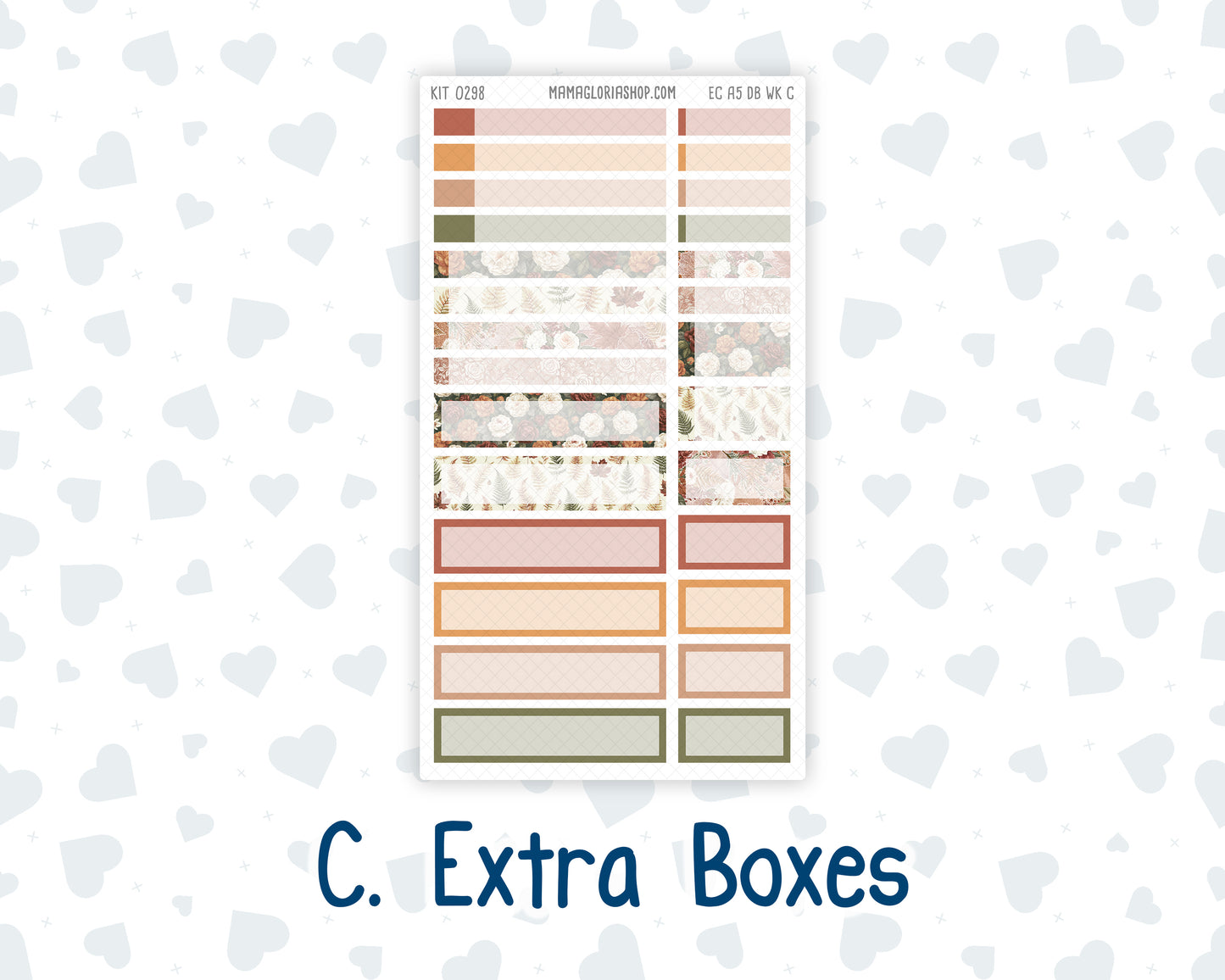 Kit 0298 - A5 - EC Dashboard Planner - October - Velvet Bloom