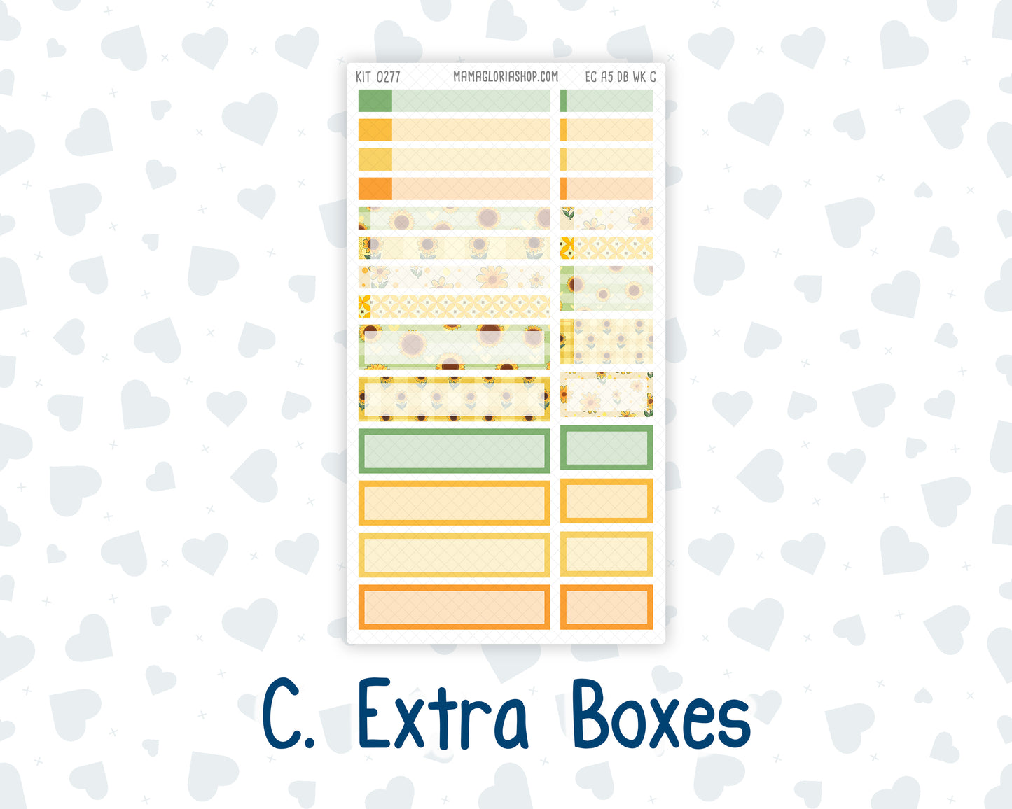 Kit 0277 - A5 - EC Dashboard Planner - August - Sunflower Drama Club