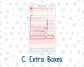 Kit 0254 - A5 - EC Dashboard Planner - February - Valentine Village