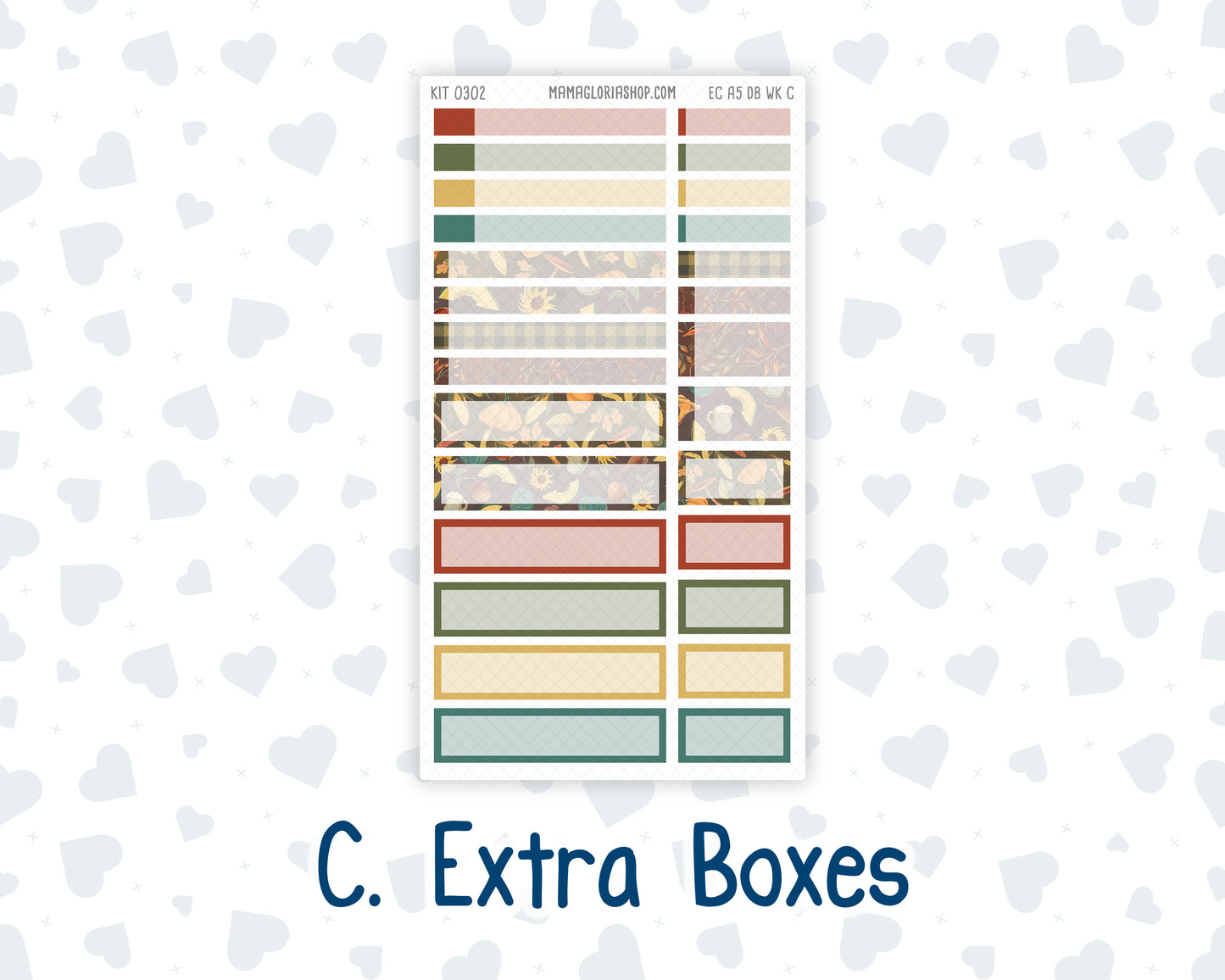 Kit 0302 - A5 - EC Dashboard Planner - November - Thankful Season