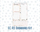 Kit 0297 - A5 - EC Notes Pages - Dashboard Kit | Productivity Page - October - Pink Spell
