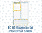 Kit 0219 - A5 - EC Notes Pages - May - Bee's Business - Dashboard Kit | Productivity Page